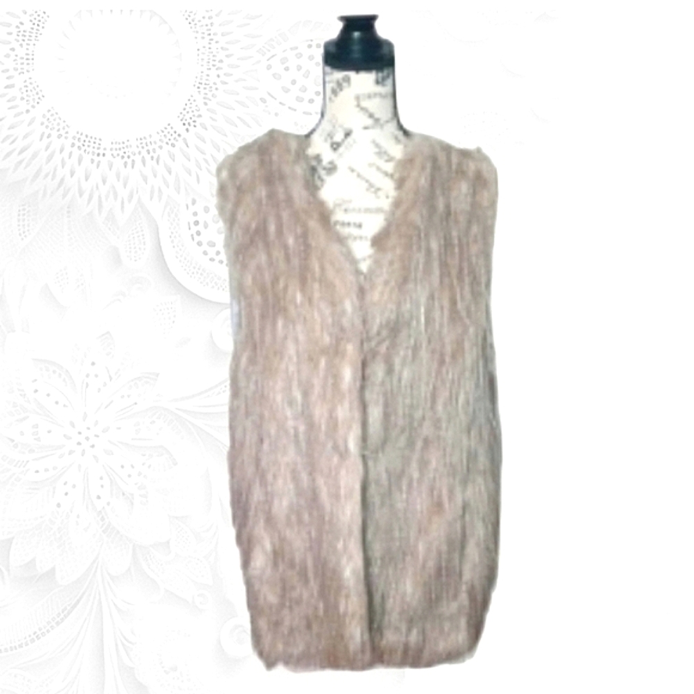 Vintage Sebby Collection Mobwife Fur Sweater Vest